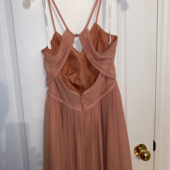 Azazie Cora dress in Champagne Rose size A6 - Picture 7 of 7